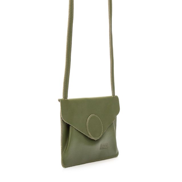 Bolsa de Couro - Carinho - Verde Cacto
