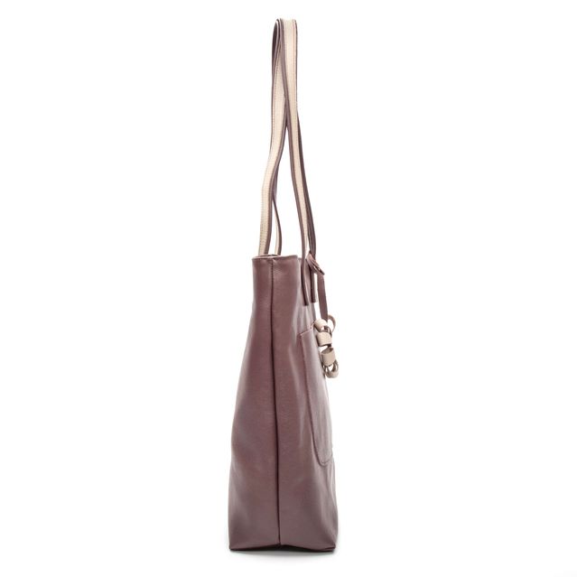 Bolsa de Couro - ENVELOPE - Mousse e Off White
