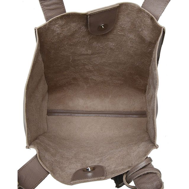 Bolsa de Couro - ÉVORA - Amêndoa 