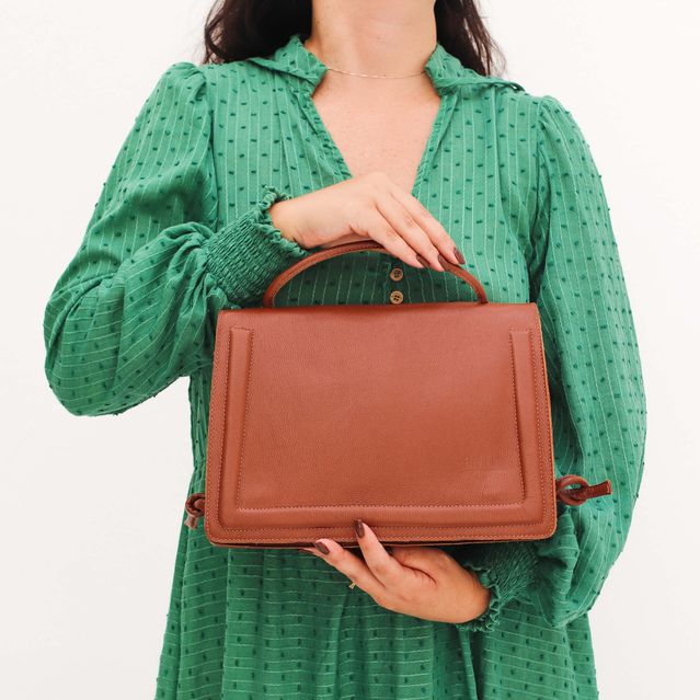 Bolsa de Couro - BEM ME QUER - Chocolate