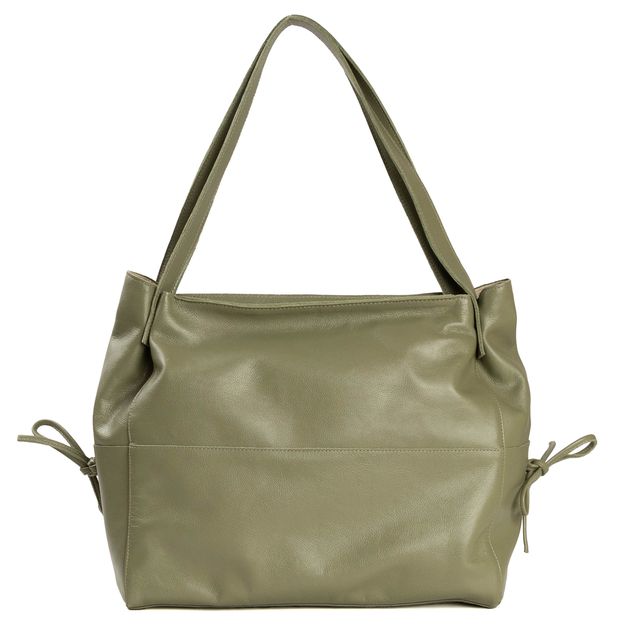 Bolsa de Couro - CONFIAR - Sálvia