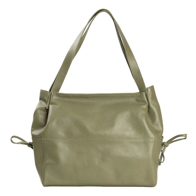 Bolsa de Couro - CONFIAR - Sálvia