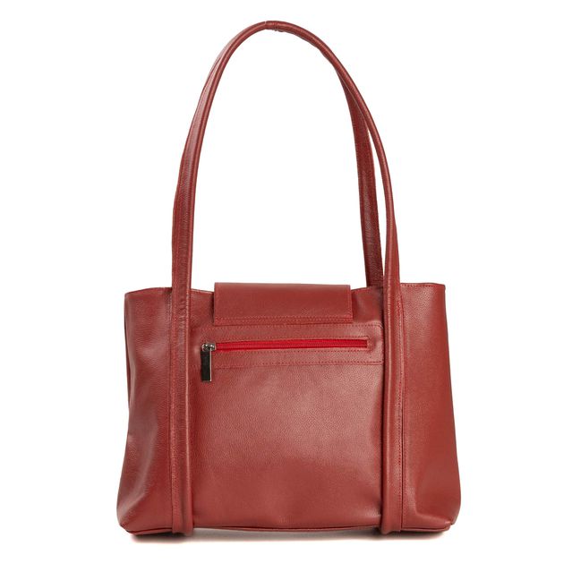Bolsa de Couro - DESTINO - Vermelha