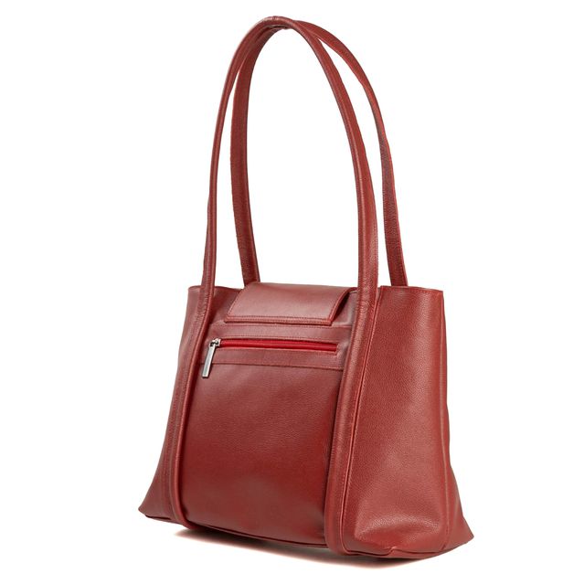Bolsa de Couro - DESTINO - Vermelha