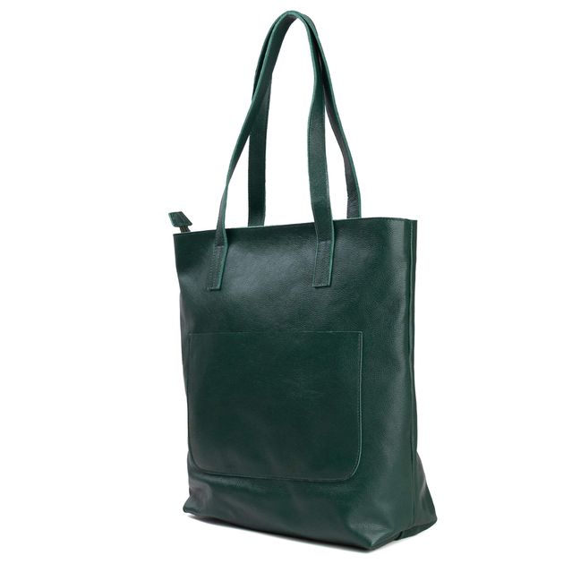 Bolsa de Couro - ENVELOPE - Verde Folha