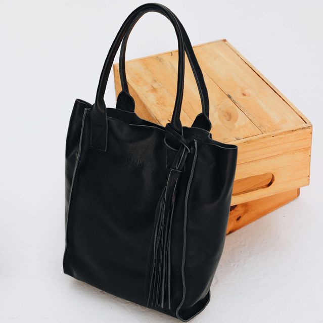 Bolsa de Couro - ÉVORA - Preta