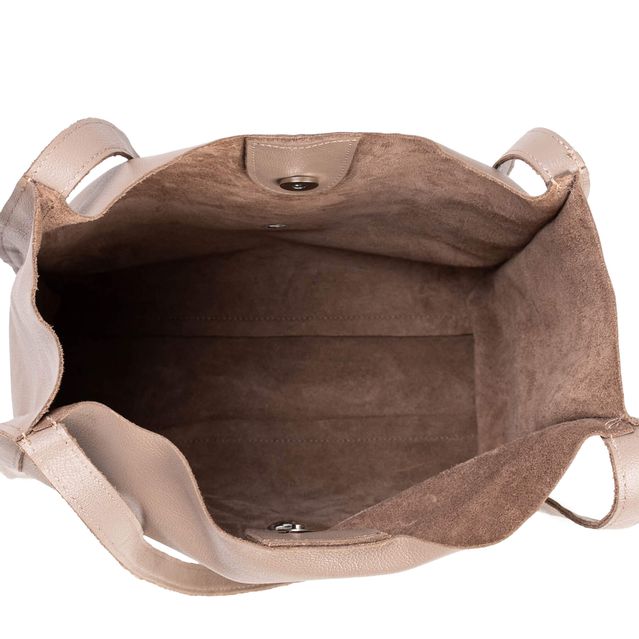 Bolsa de Couro - LITORAL - Amêndoa