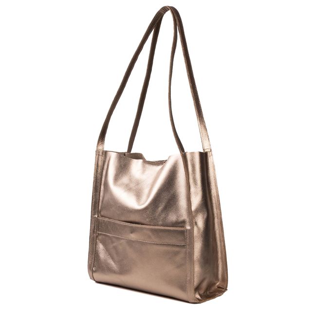 Bolsa de Couro - LITORAL - Champagne