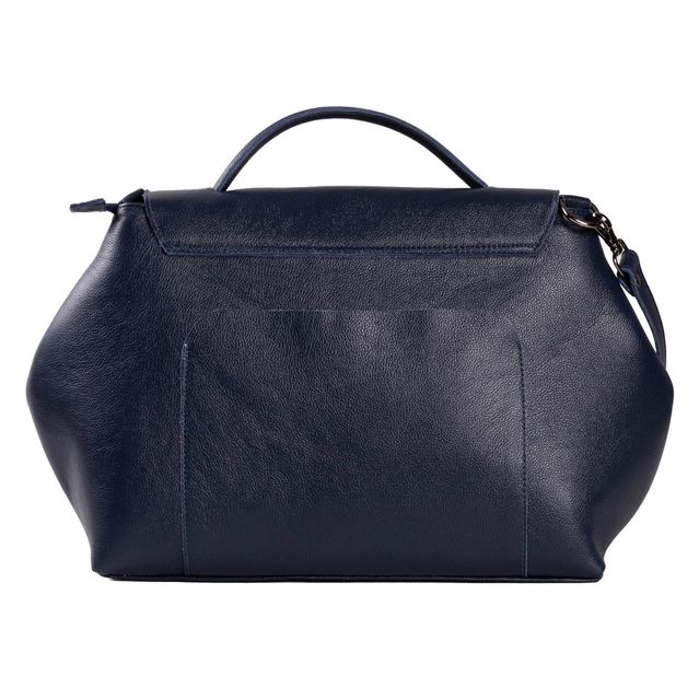 Bolsa de Couro - NASCENTE - Azul Anil