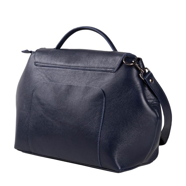 Bolsa de Couro - NASCENTE - Azul Anil