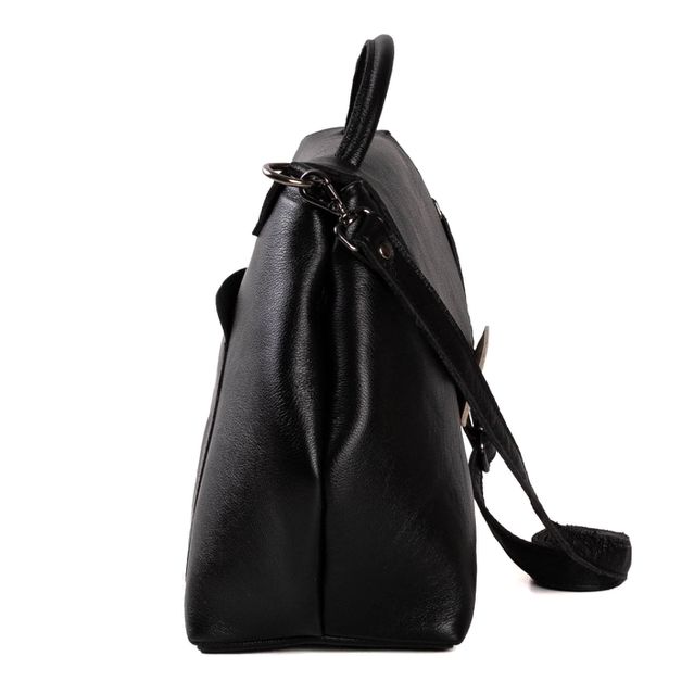 Bolsa de Couro - NASCENTE - Preta e Off White