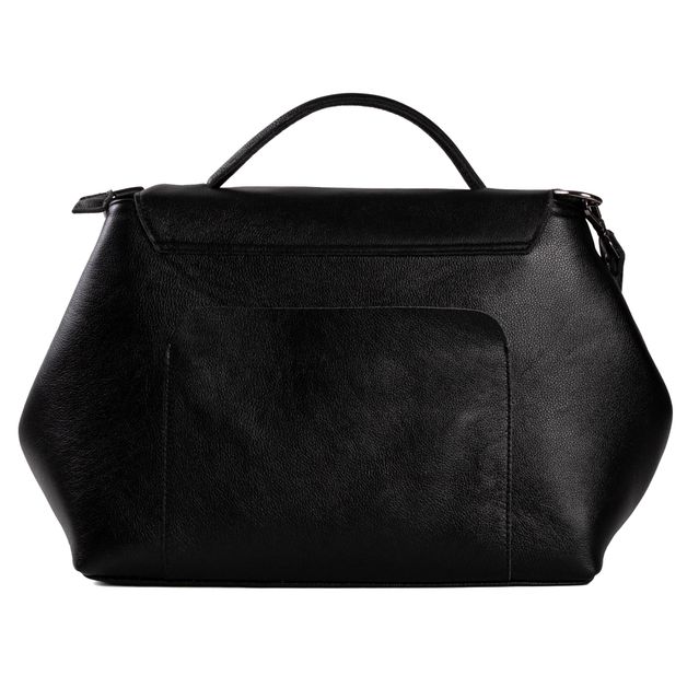 Bolsa de Couro - NASCENTE - Preta e Off White