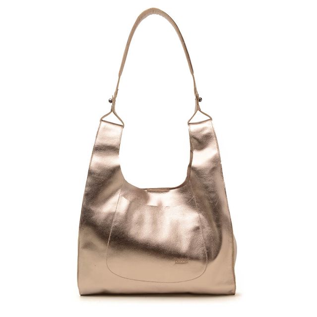 Bolsa de Couro - RELUZIR - Champagne