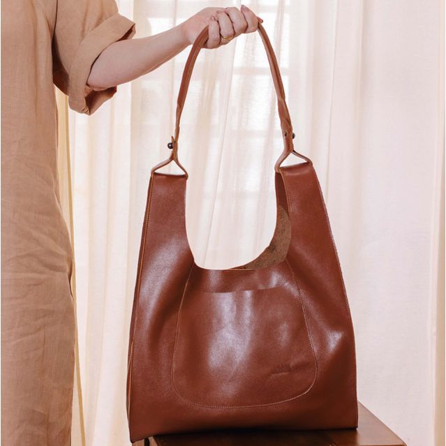 Bolsa de Couro - RELUZIR - Chocolate