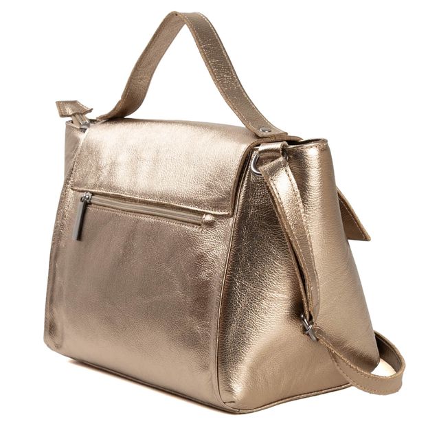 Bolsa de Couro - SERRA - Champagne