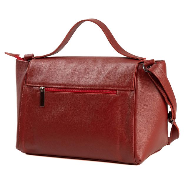 Bolsa de Couro - SERRA - Vermelha