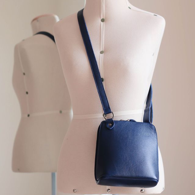Bolsa de Couro - XODÓZINHA - Azul Anil
