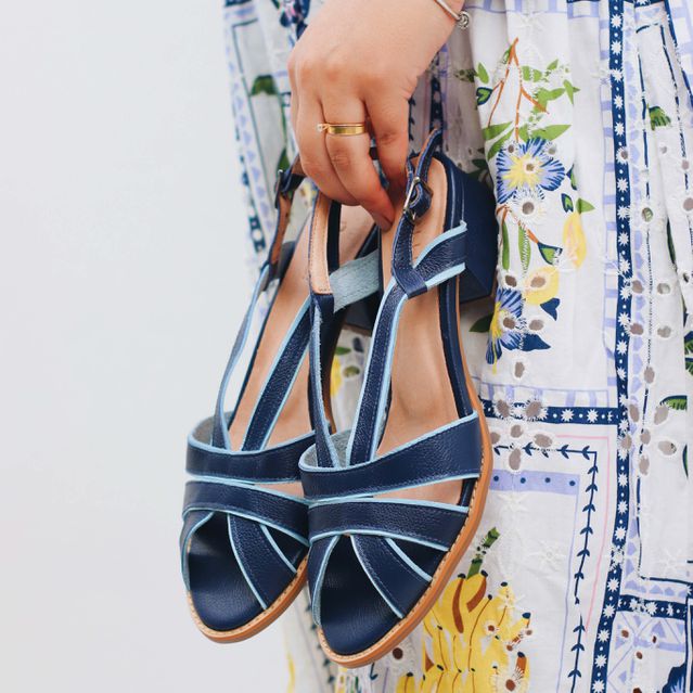 Sandália - ELEVAR - Azul Anil e Azul Celeste - 965.17