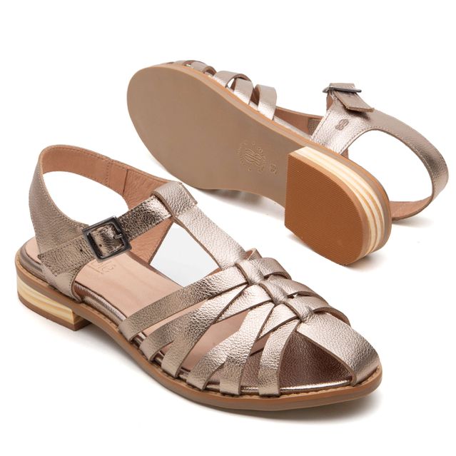 Sandália Fisherman - BEIJA-FLOR - Champagne - 842.108