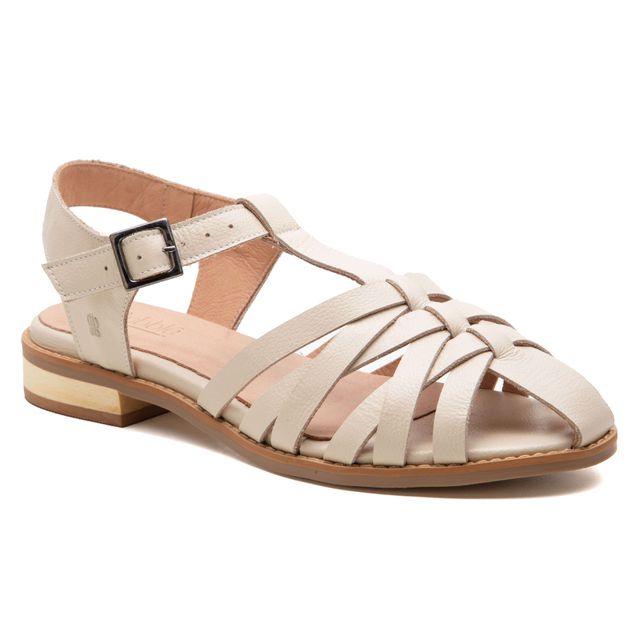 Sandália Fisherman - BEIJA-FLOR - Off White - 842.108