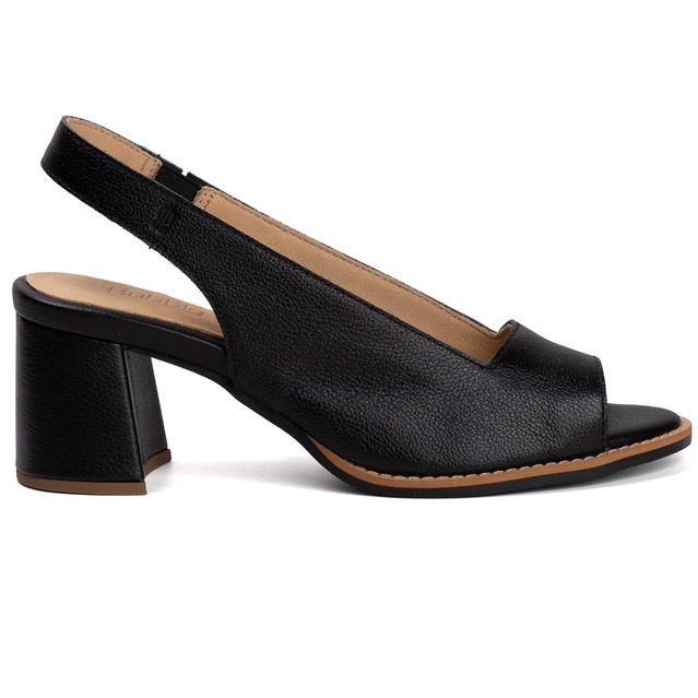 Sandália Peep Toe - ELEGÂNCIA - Preta - 177.31 