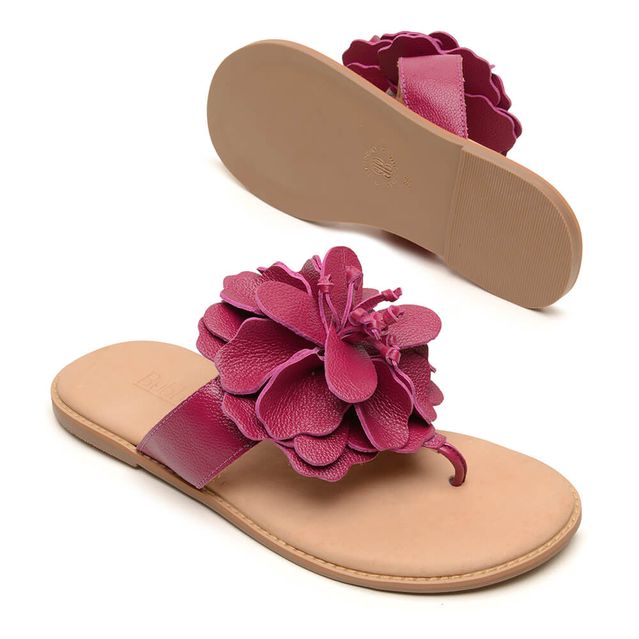 Sandália Rasteira - FLOR - Pitaya - 882.03 