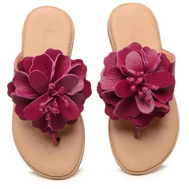 Sandália Rasteira - FLOR - Pitaya - 882.03 