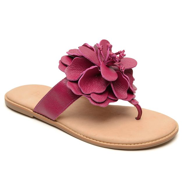 Sandália Rasteira - FLOR - Pitaya - 882.03 