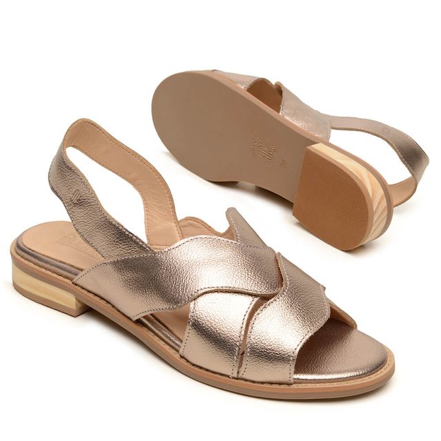 Sandália Rasteira - ONDAS - Champagne - 842.91 