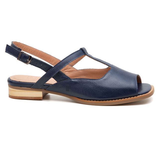 Sandália Rasteira - SERENA - Azul Anil - 914.43