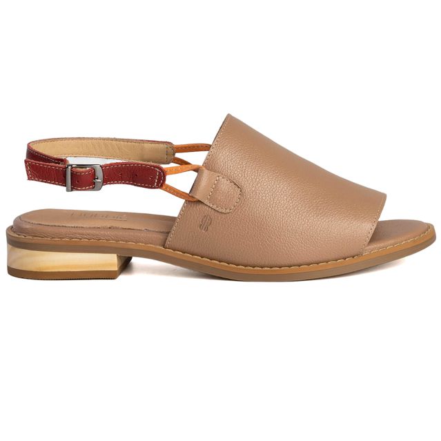 Sandália Rasteira - VIBRAR - Bali e Vermelha - 842.100