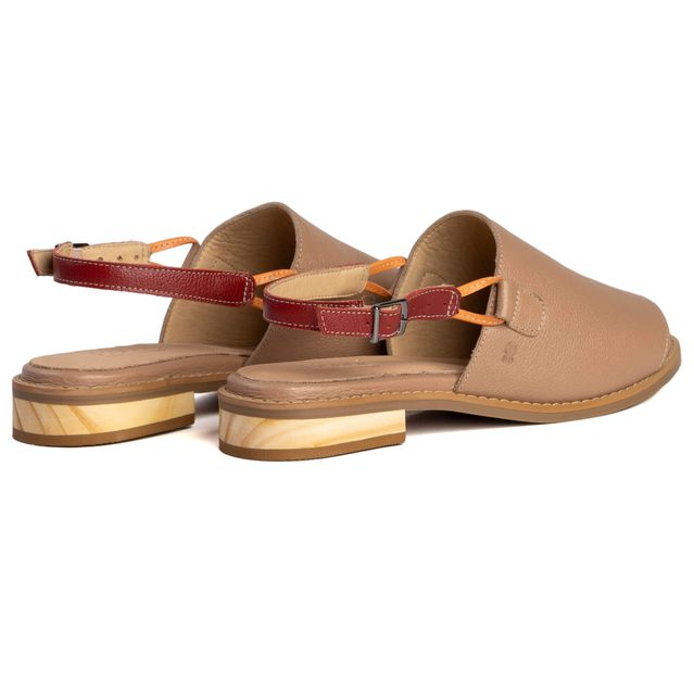 Sandália Rasteira - VIBRAR - Bali e Vermelha - 842.100