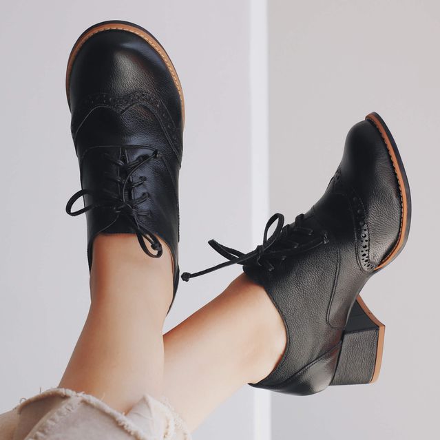Sapato Oxford - ADORAR - Preto - 639.04