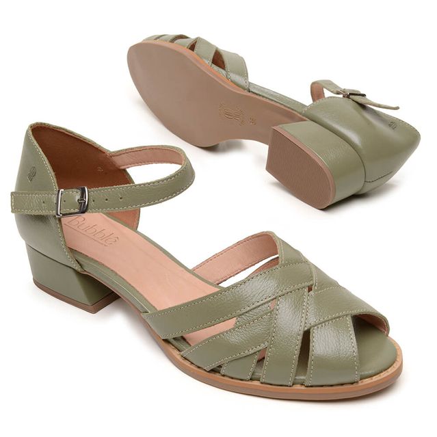 Sapato Peep Toe - ETERNO - Sálvia - 965.45