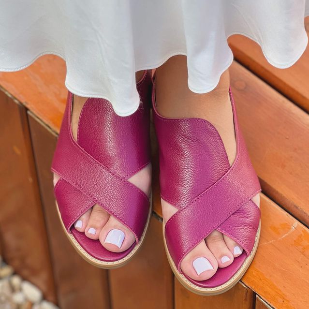 Sandália Rasteira - ALENTO - Pitaya - 842.31 