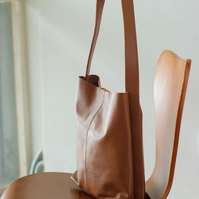 Bolsa de Couro - ASAS - Caramelo