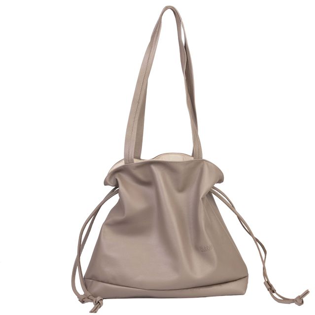 Bolsa de Couro - AURA - Amêndoa