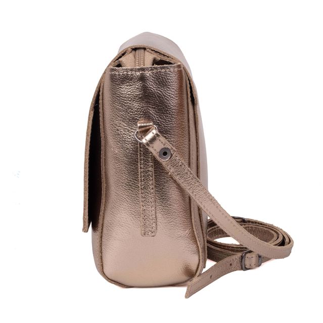 Bolsa de Couro - BÚZIOS - Champagne