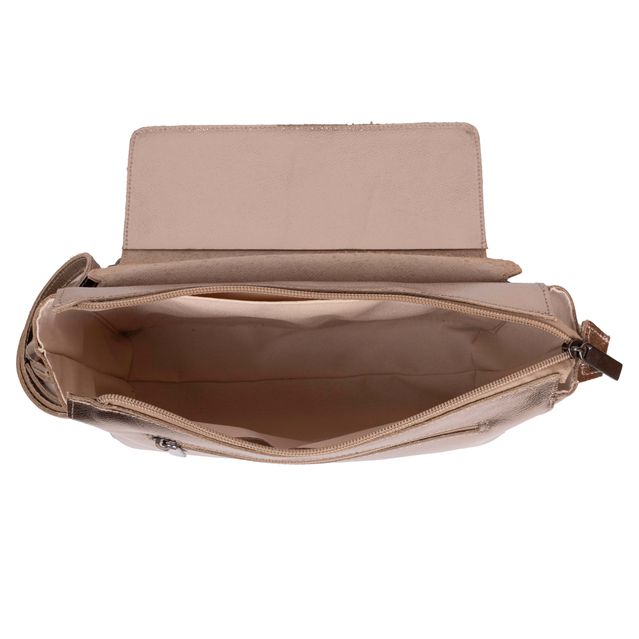 Bolsa de Couro - BÚZIOS - Champagne