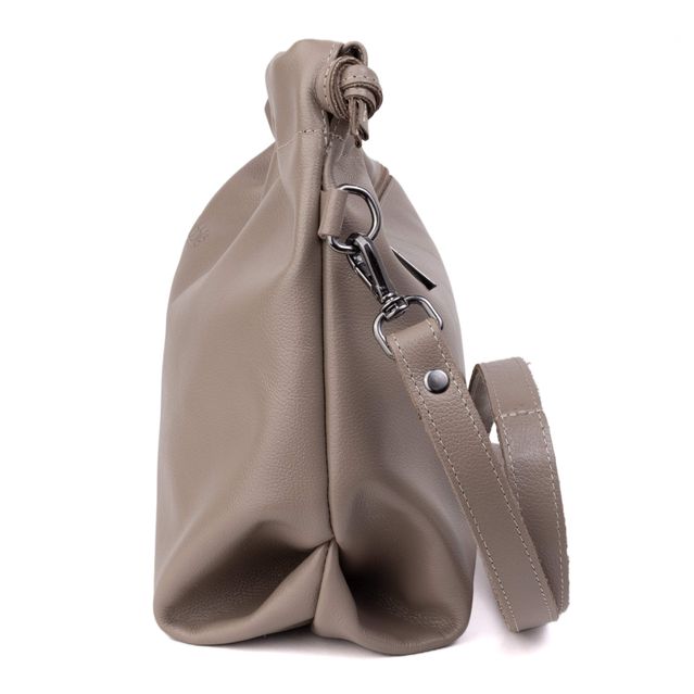 Bolsa de Couro Legítimo Amêndoa - HARMONIA GRANDE