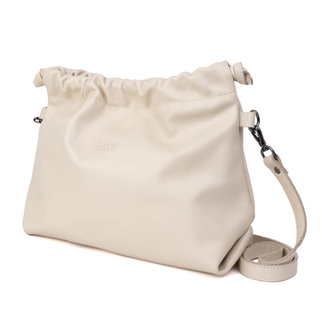 Bolsa de Couro Legítimo Off White - HARMONIA GRANDE