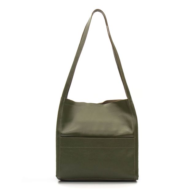 Bolsa de Couro - LITORAL - Verde Cacto
