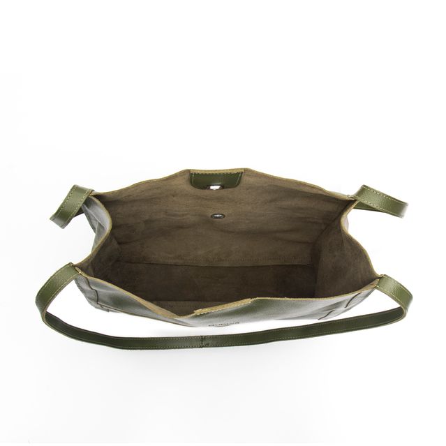 Bolsa de Couro - LITORAL - Verde Cacto