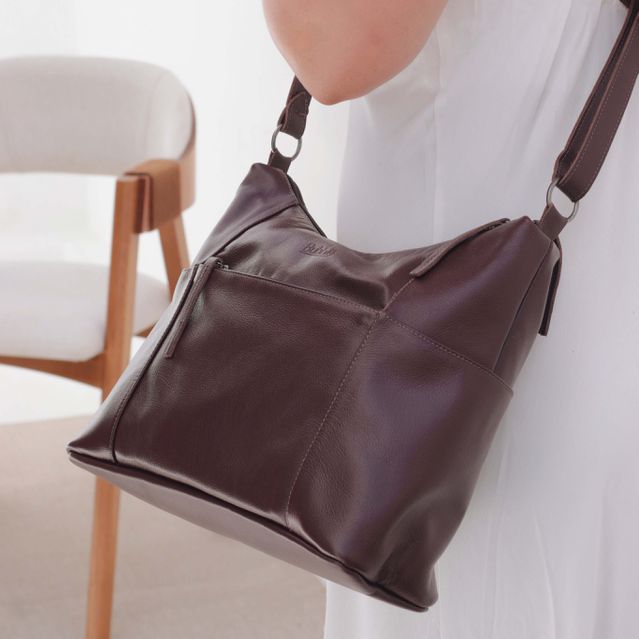 Bolsa de Couro - PARAÍSO - Madeira