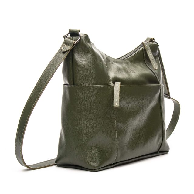 Bolsa de Couro - PARAÍSO - Verde Cacto