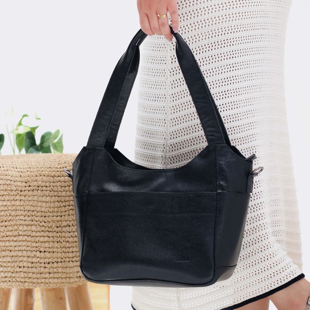 Bolsa de Couro - SONHAR - Preta