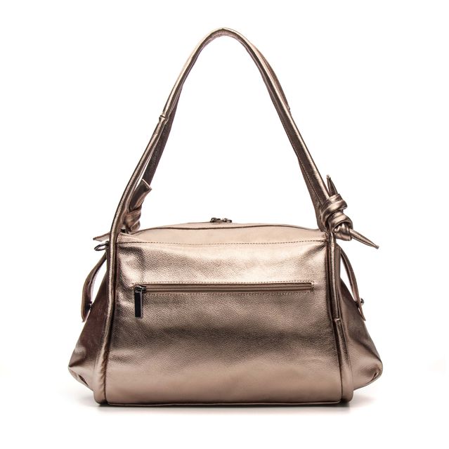 Bolsa de Couro - TEMPO - Champagne