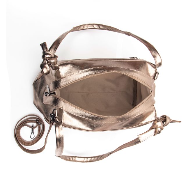 Bolsa de Couro - TEMPO - Champagne