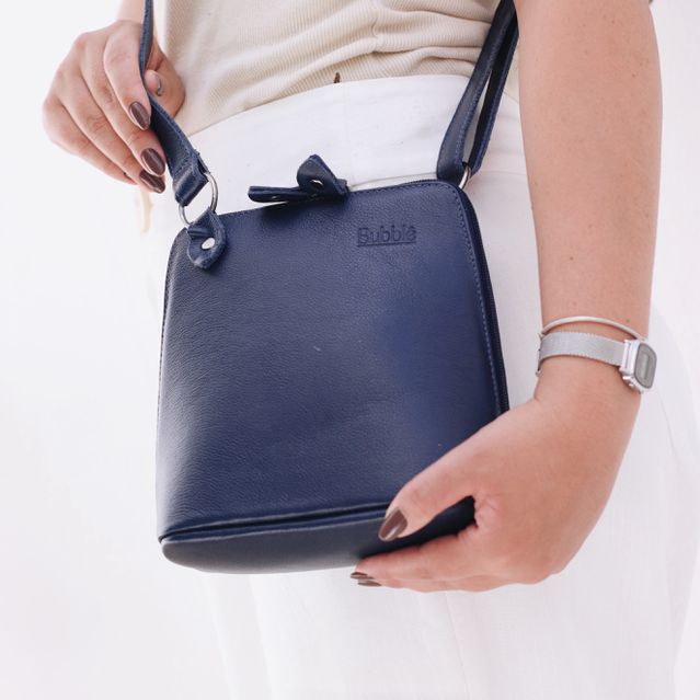 Bolsa de Couro - XODÓZINHA - Azul Anil