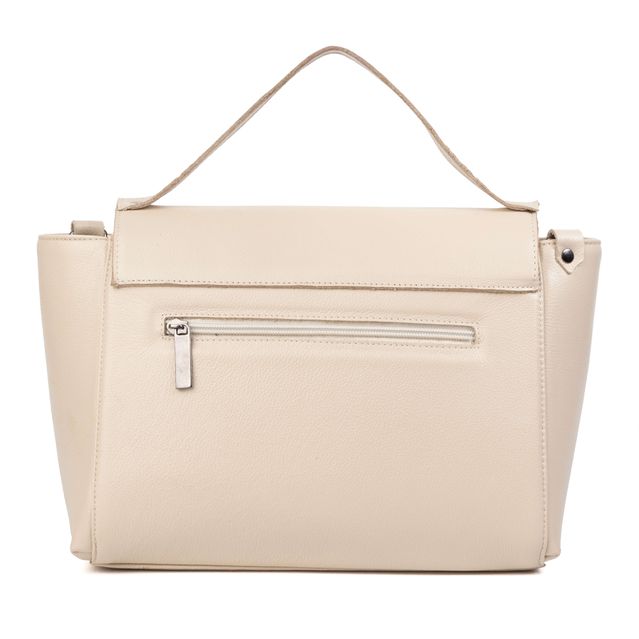 Bolsa de Couro - SERRA - Off White
